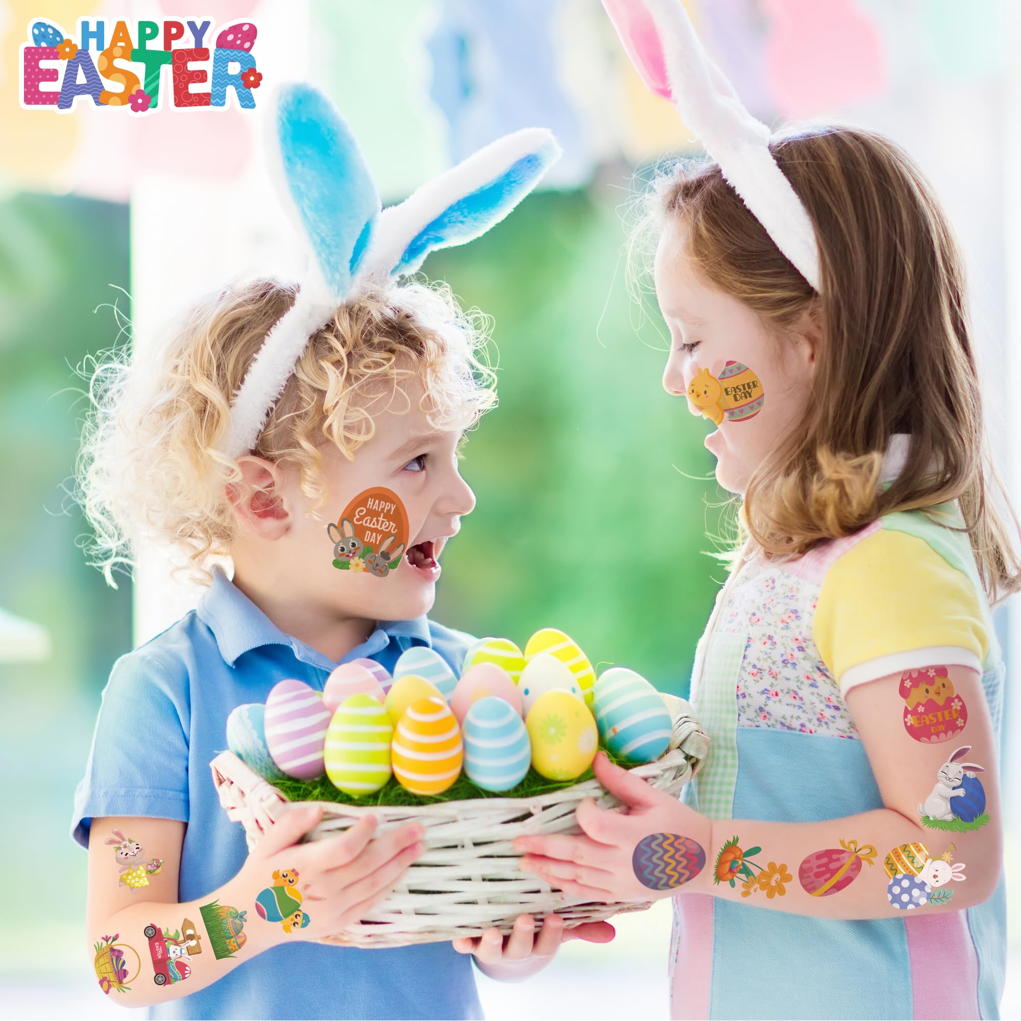Tatuajes de Pascua de MDDRUIQI con diseños primaverales para creatividad