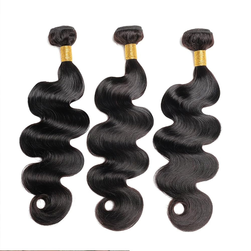 MDL 12A Brazilian virgin hair close-up shows smooth, healthy strands.