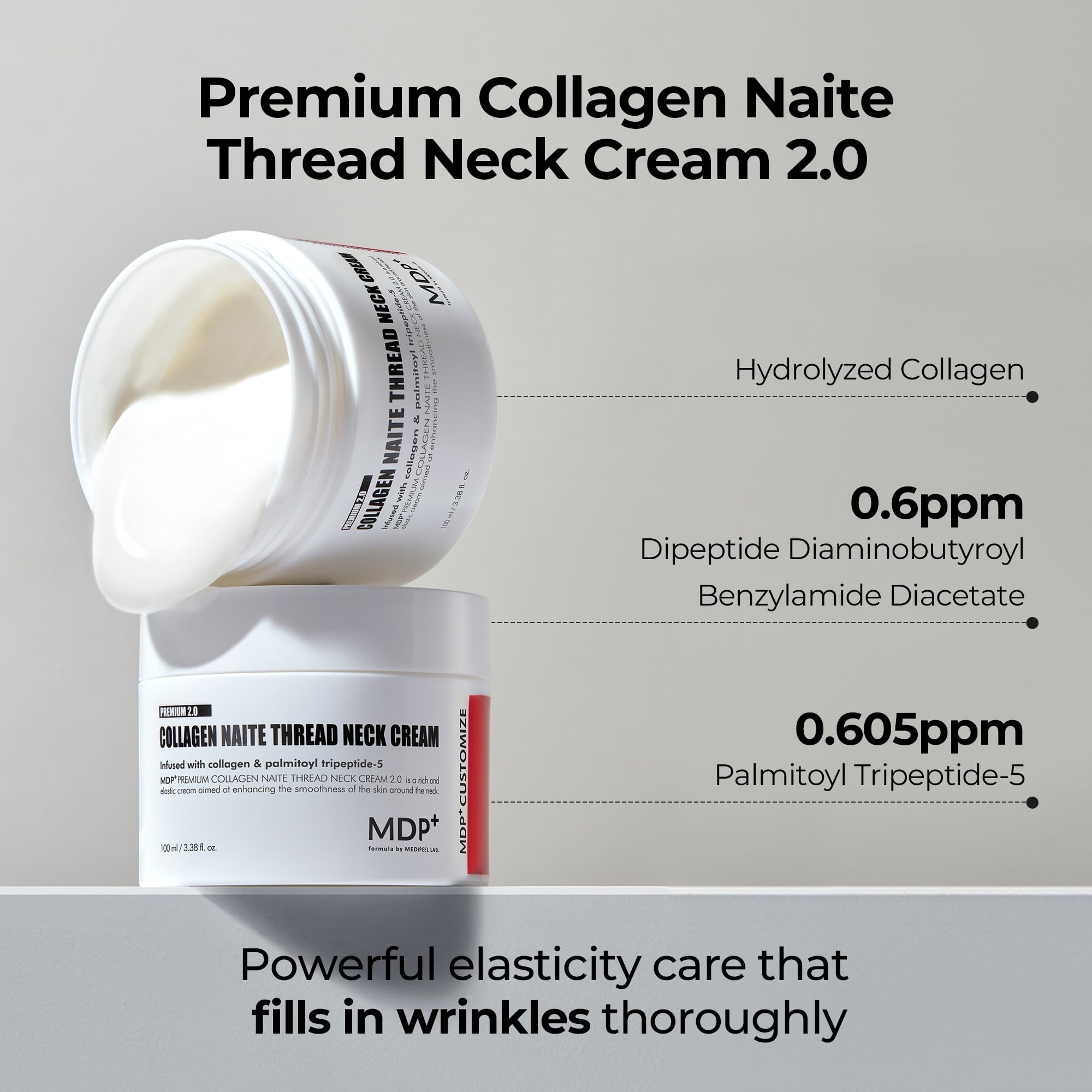 MDP Colágeno Naite Hilo Cuello Crema aplicación para firmeza de cuello