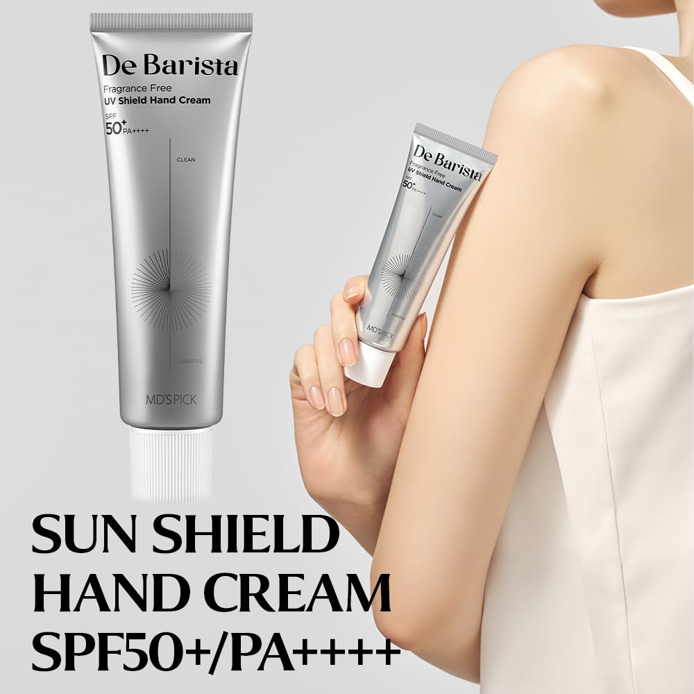 MD'S PICK De Barista Sun Shield Hand Cream is vegan and lightweight.
