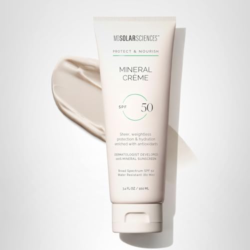 MDSolarSciences Mineral Creme Sunscreen SPF 50 daily skincare routine integration