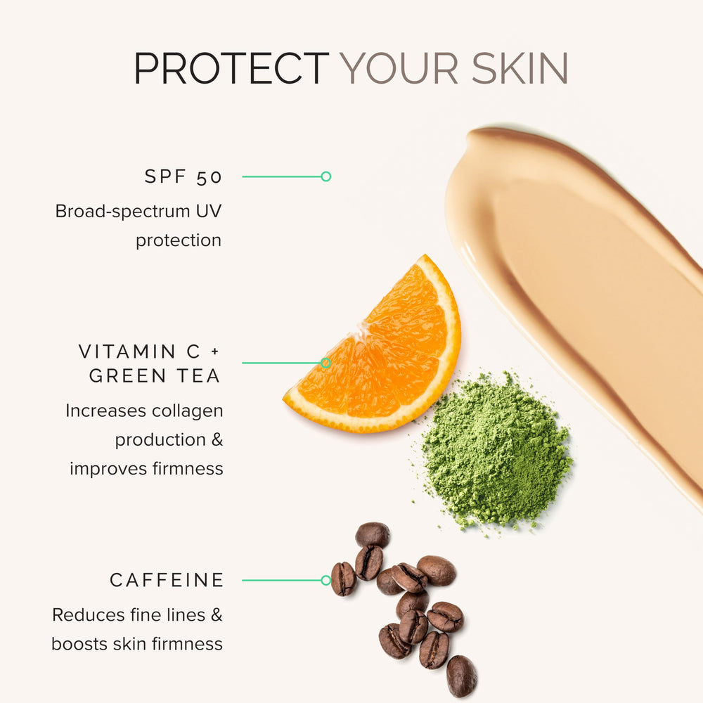 MDSolarSciences Gleam Glow SPF 50 back label showing ingredients