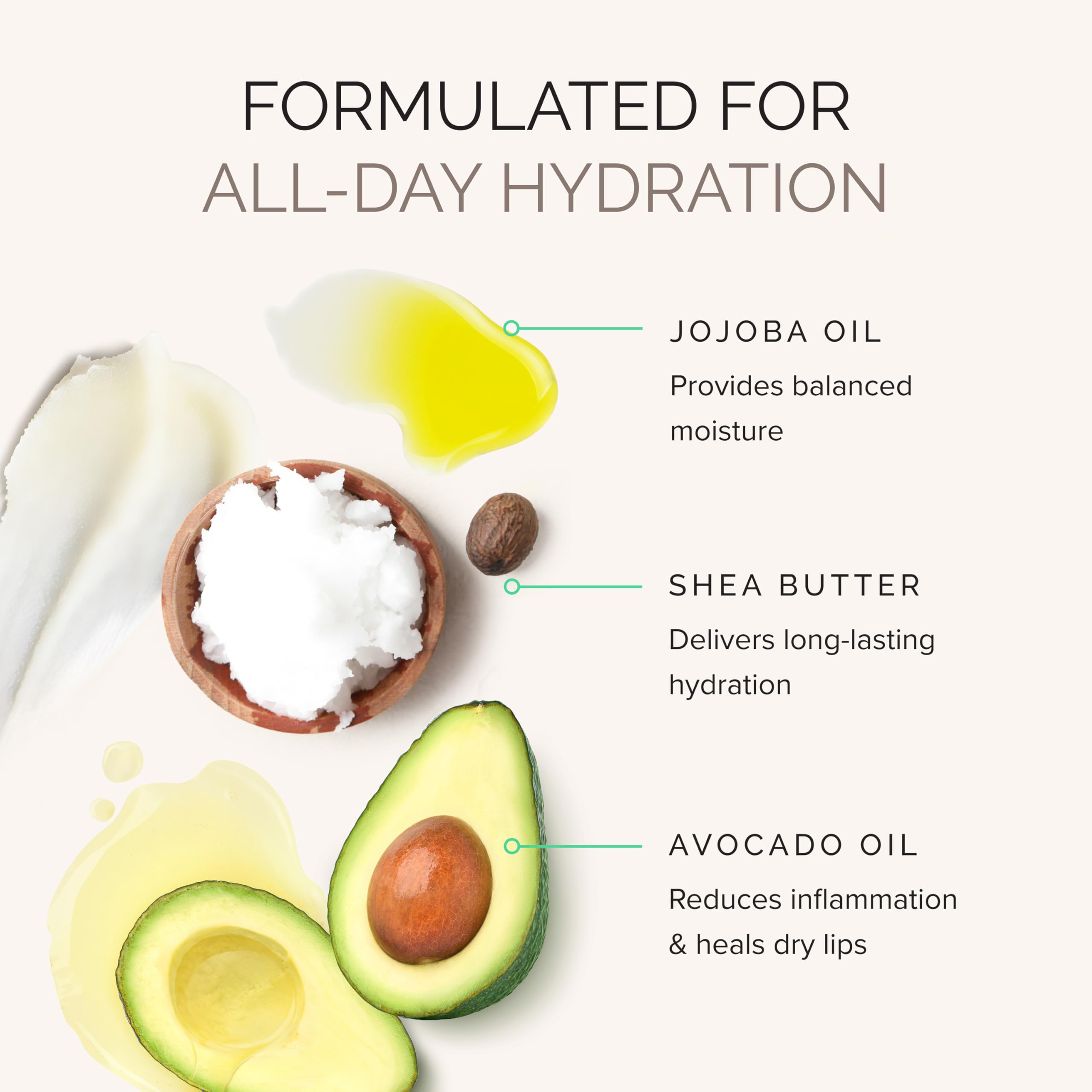 MDSolarSciences hydrating lip balm texture close-up highlights smooth glide and nourishment.