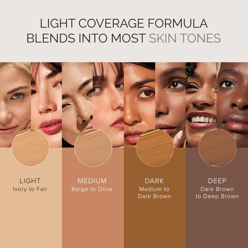 MDSolarSciences Mineral BB Creme SPF 50 applied blend illustrating quick one-step skincare and makeup.