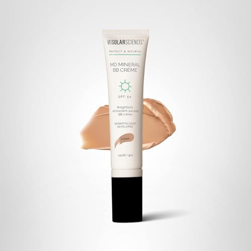 MDSolarSciences Mineral BB Creme SPF 50 daily use on clean skin.