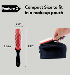 MDSTYLE Hair Brush slim design enables precise styling.
