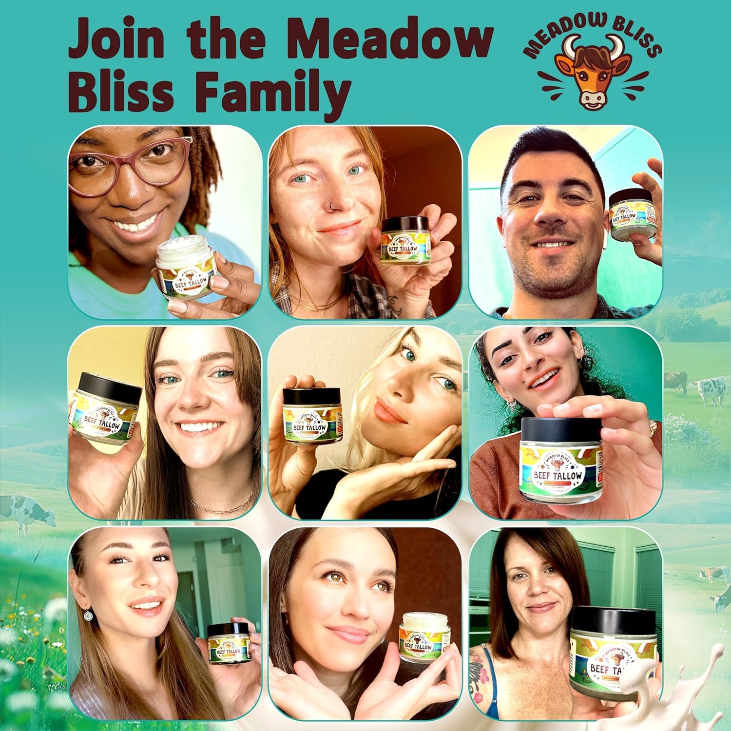 Meadow Bliss envasado hecho en USA - producto local y sostenible