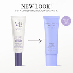 Meaningful Beauty Beyond SPF 30 label indicating broad protection for daytime use.