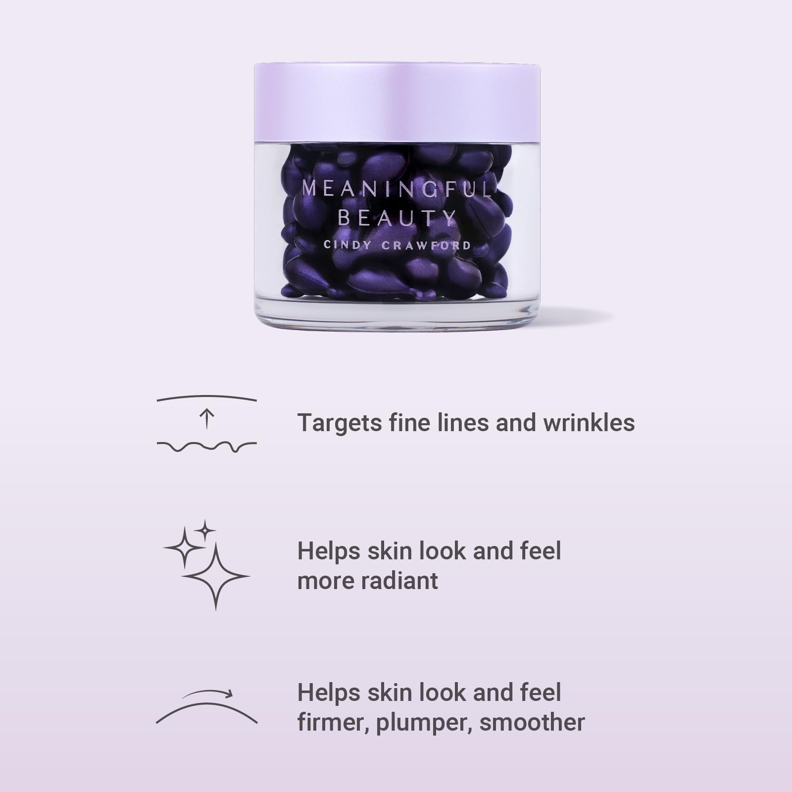 Meaningful Beauty bottle close-up highlighting hyaluronic acid hydration