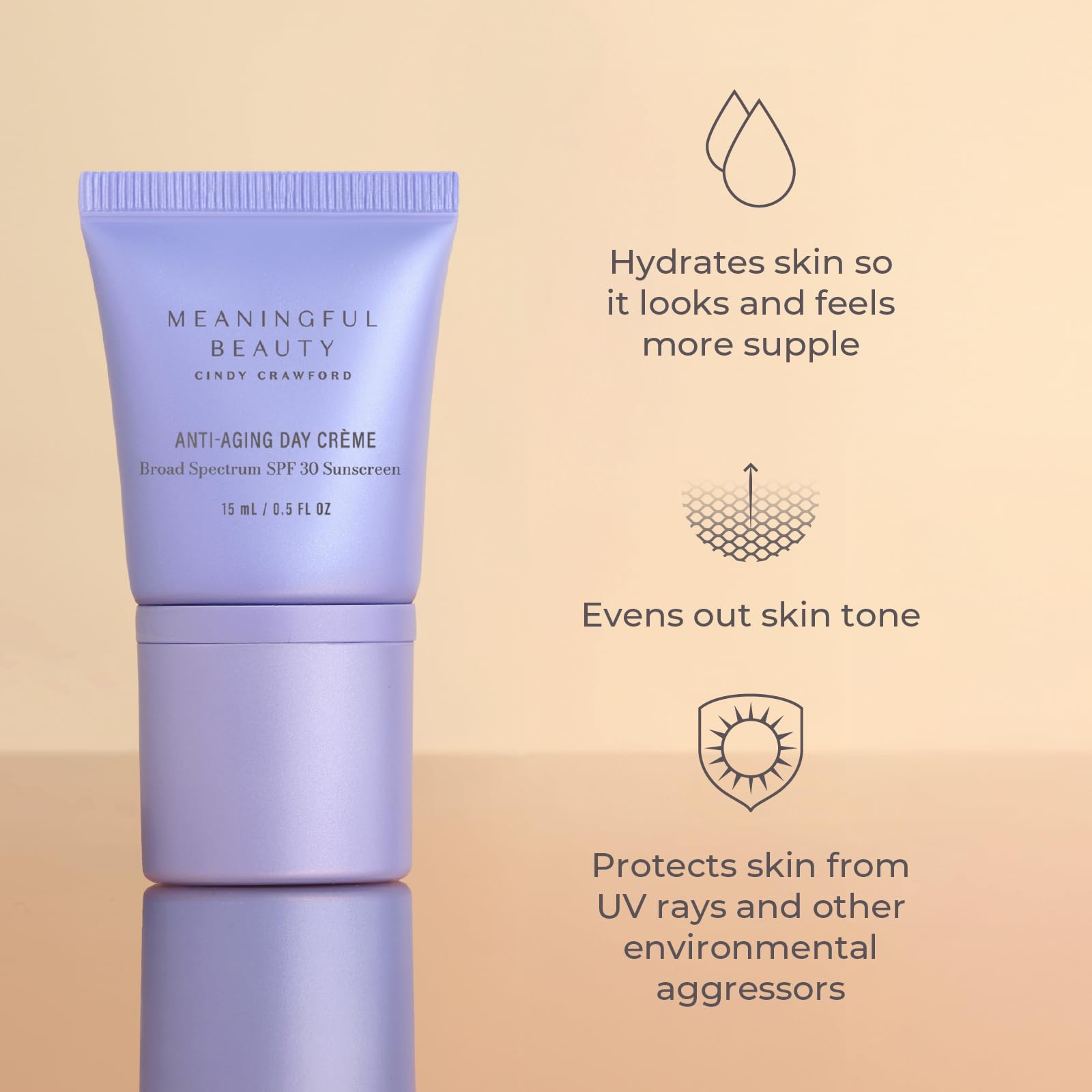 Meaningful Beauty crema dia SPF30 protege y suaviza la piel durante el dia.