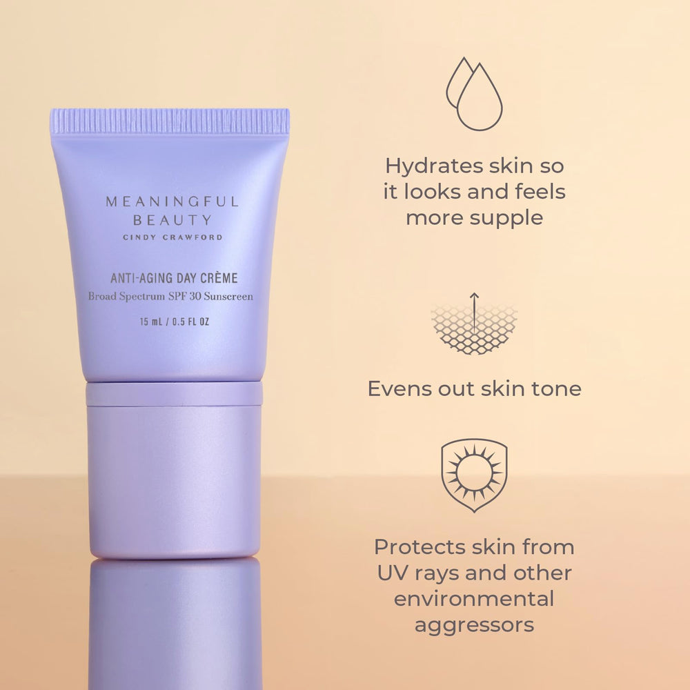Meaningful Beauty crema dia SPF30 protege y suaviza la piel durante el dia.