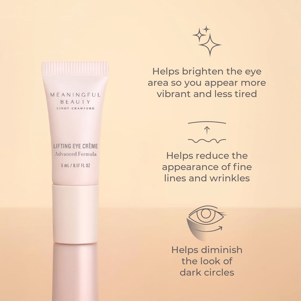 Meaningful Beauty crema ojos efecto elevador reduce lineas finas.