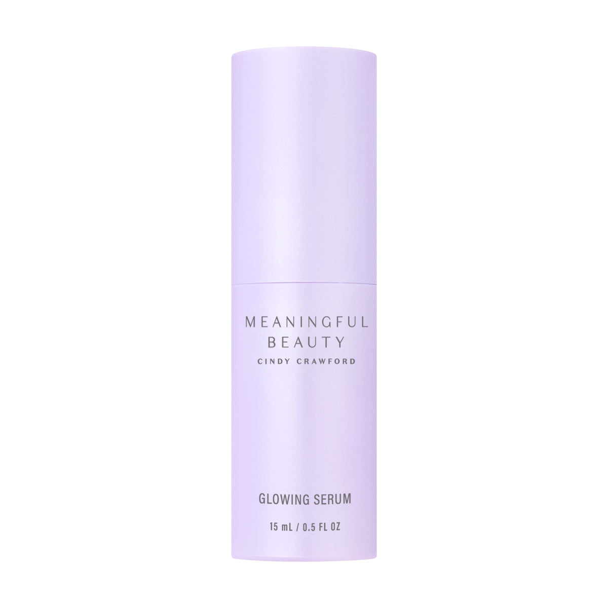 Meaningful Beauty glowing serum bottle shows radiant, lightweight hydration.