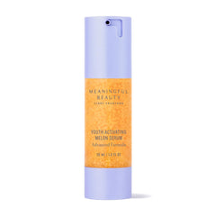 Meaningful Beauty Melon Serum bottle showcasing lightweight hydration.