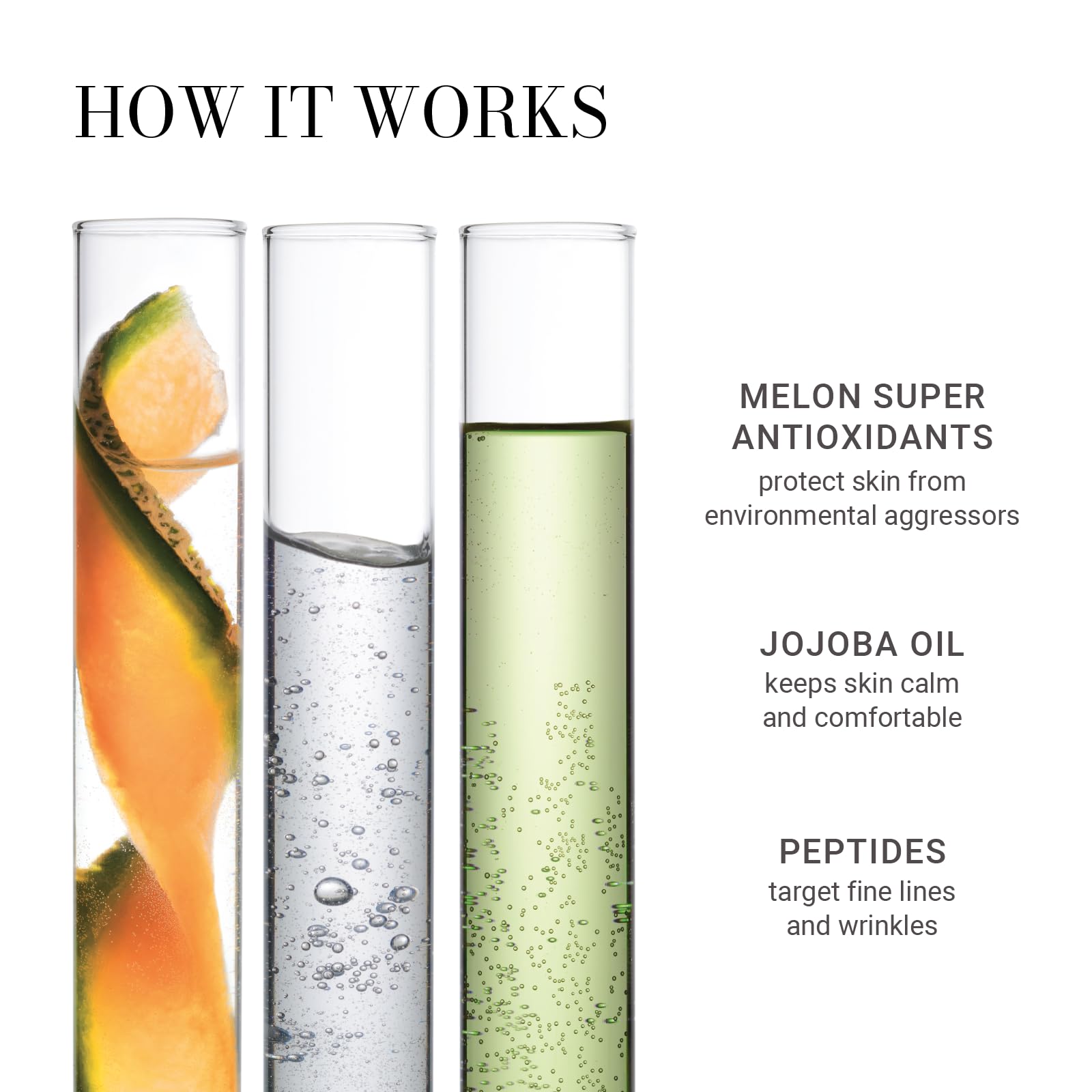 Meaningful Beauty peptide blend ingredients emphasize a smooth, firm look