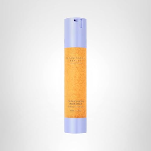 Soft, radiant skin after applying Meaningful Beauty Youth Activating Melon Serum.