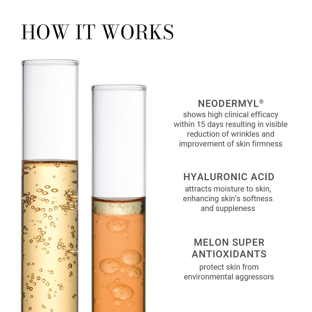 Meaningful Beauty Ultra Lifting serum on skin shows hydrated, smooth look