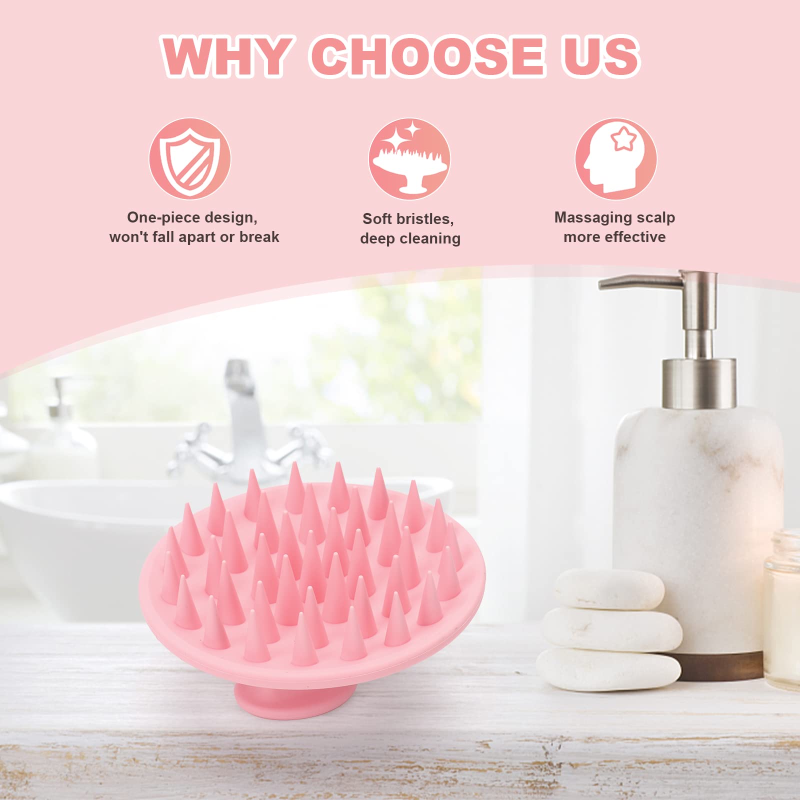 Meartchy brush in a daily routine to refresh the scalp.