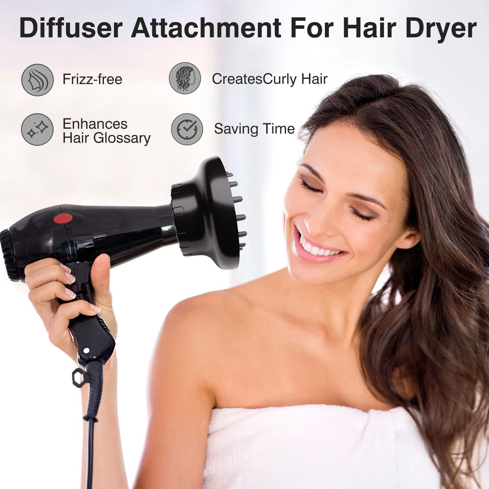 Durable, heat-resistant diffuser supports long-lasting salon-like results at home.