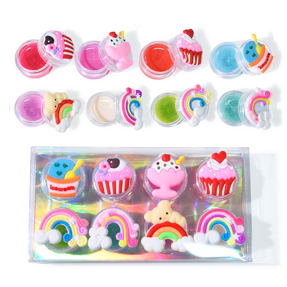 Mebtmel birthday gift set lip gloss makes a charming party favor.
