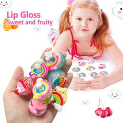 Mebtmel fruity flavors lip gloss provides assorted tastes for playful routines.