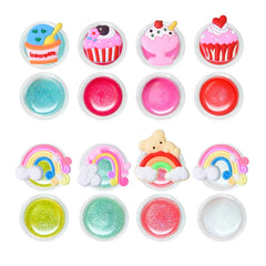 Mebtmel rainbow pattern design lip gloss with colorful visuals for imagination.