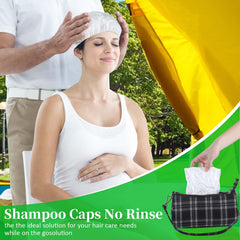 MED cap warmed in microwave or dampened for a soothing wash.