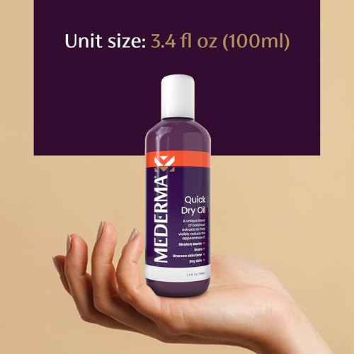Mederma Aceite de Secado Rápido para estrías, mejora la textura.