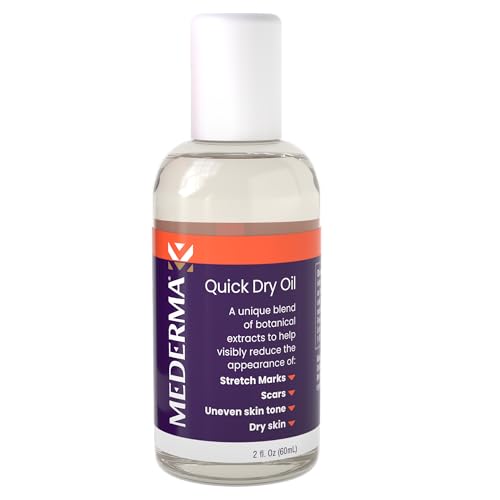 Mederma Quick Dry Oil applied on skin for scar and dry skin care