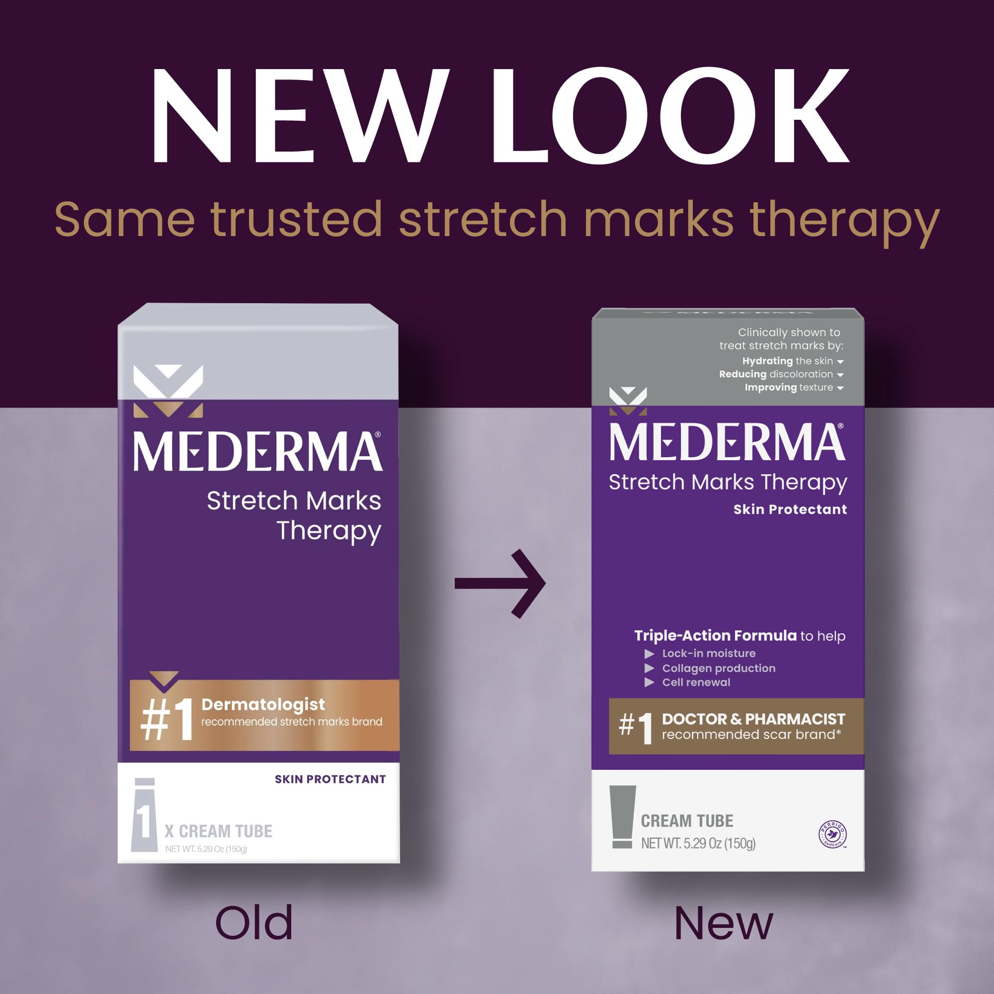 Mederma Stretch Marks Therapy hyaluronic acid close-up highlighting deep hydration.
