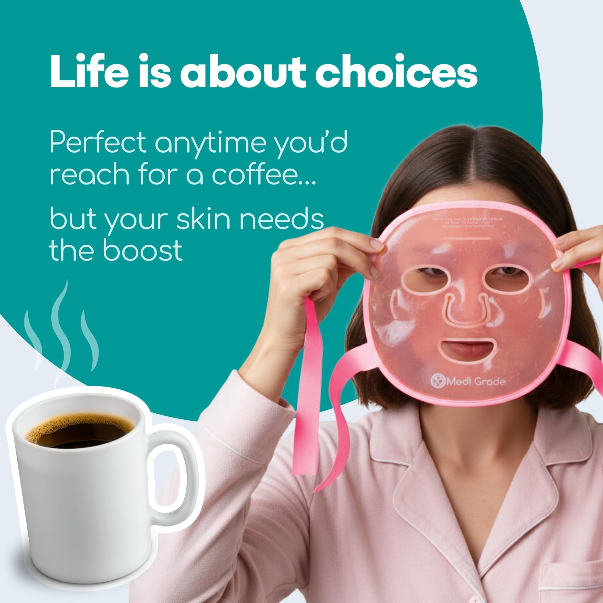 Medi Grade design with enhanced nose-gap for better coverage