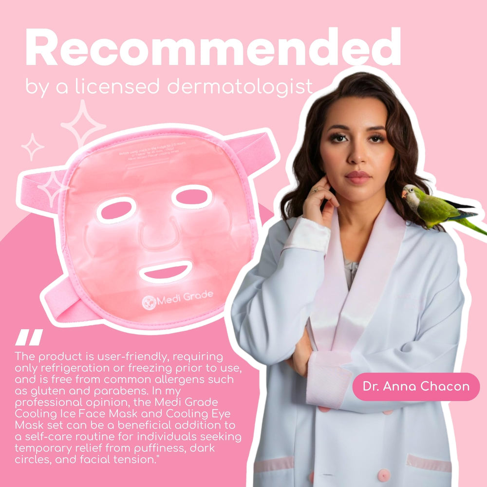 Medi Grade under-eye cooling pads offering targeted refreshment for puffiness