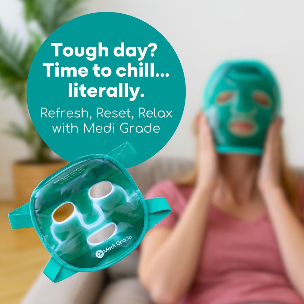 Medi Grade cooling gel mask nose-gap design for comfortable fit