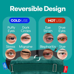 Medi Grade Hydrobead technology delivers gentle moist heat for relaxing eye comfort.