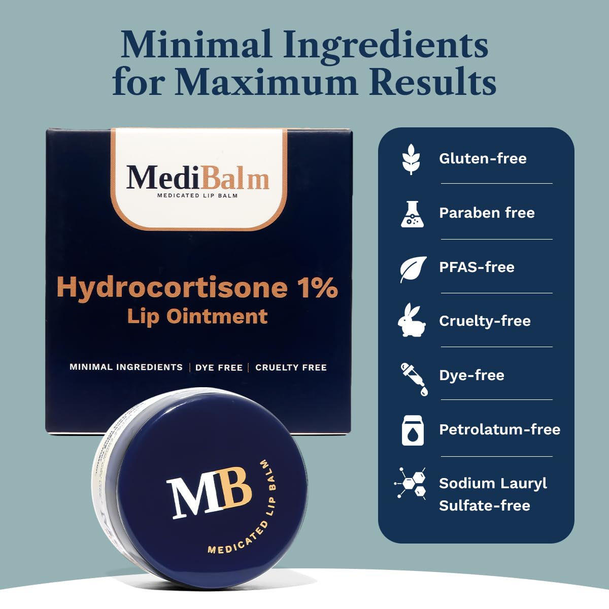 MediBalm protects chapped lips from weather exposure and irritants.