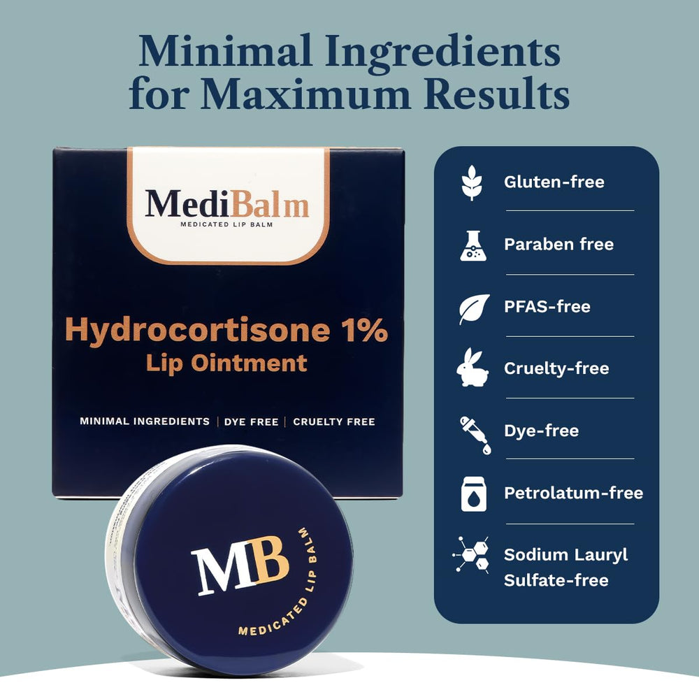 MediBalm protects chapped lips from weather exposure and irritants.
