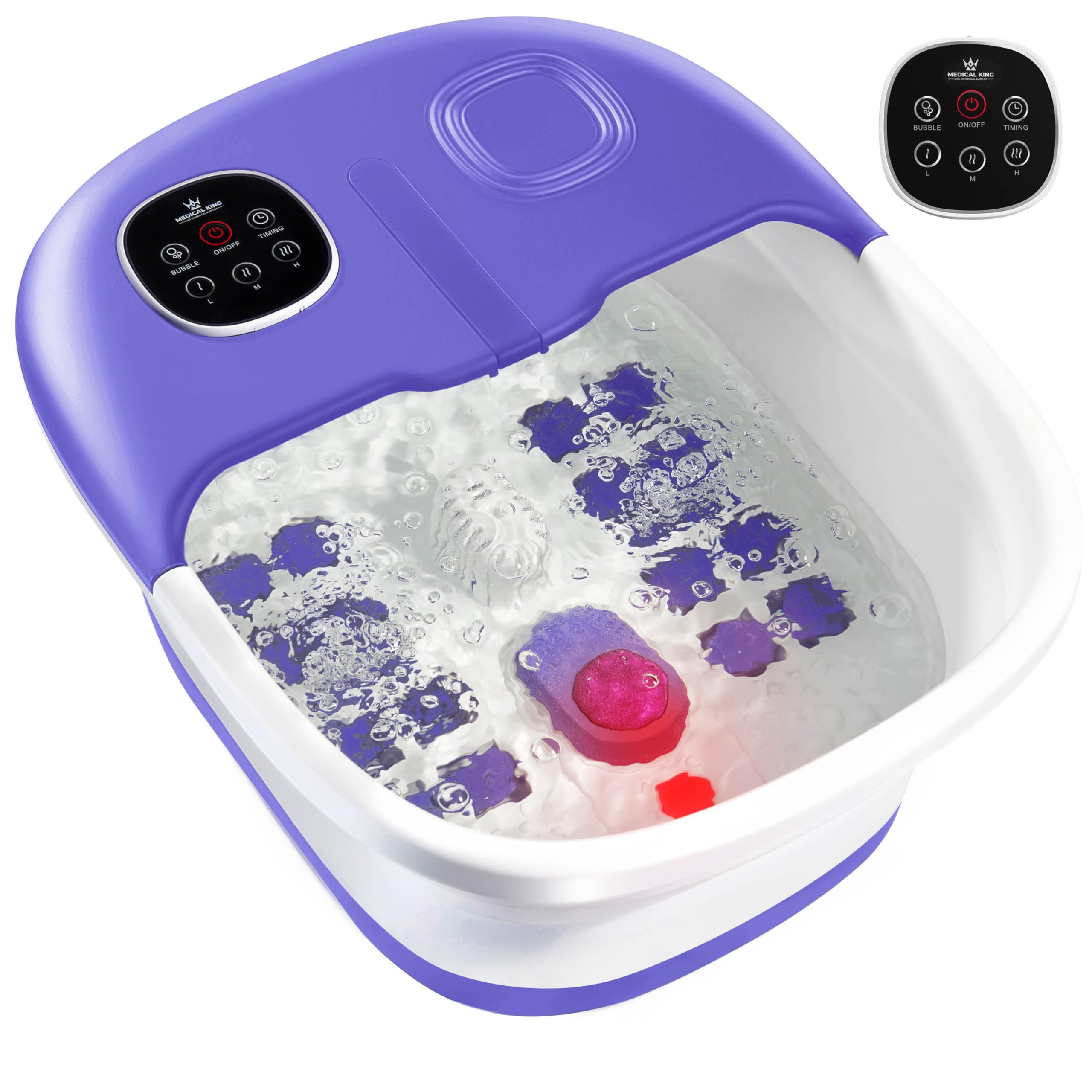 Medical King foot spa with remote control for effortless at-home relief