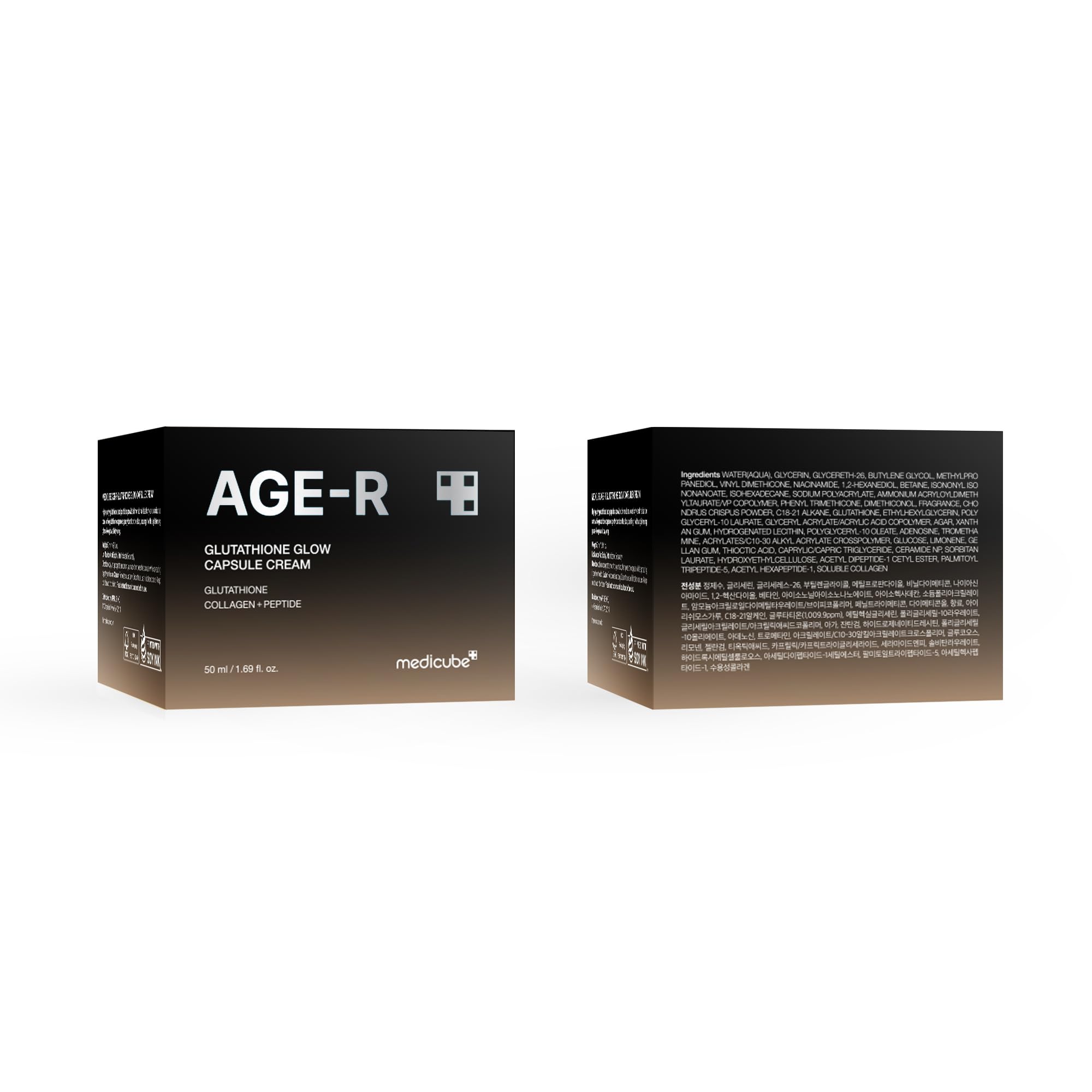 Medicube AGE-R Glow creamy finish shown for comfortable daily hydration.