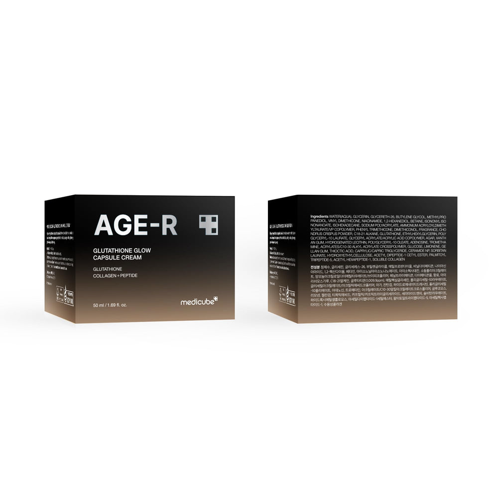 Medicube AGE-R Glow creamy finish shown for comfortable daily hydration.