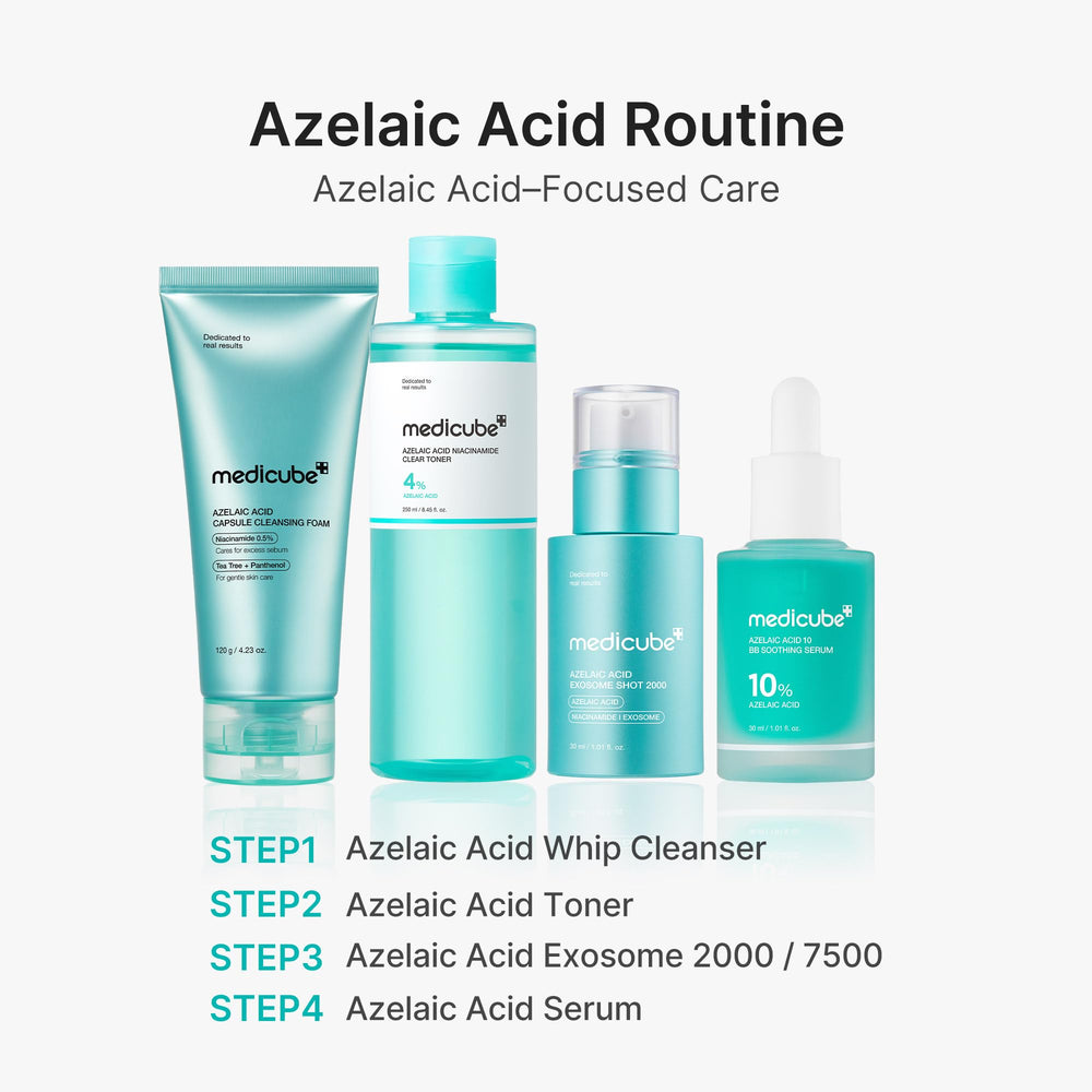 Medicube Azelaic Acid 10% Serum application scene suggests daily care gentle use