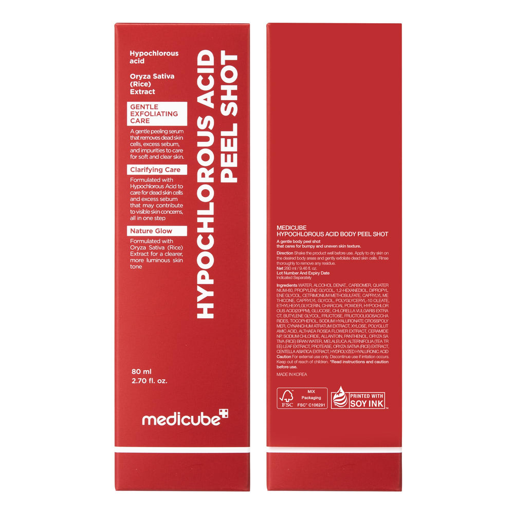 Medicube Body Peel Shot quick routine for refreshing body care
