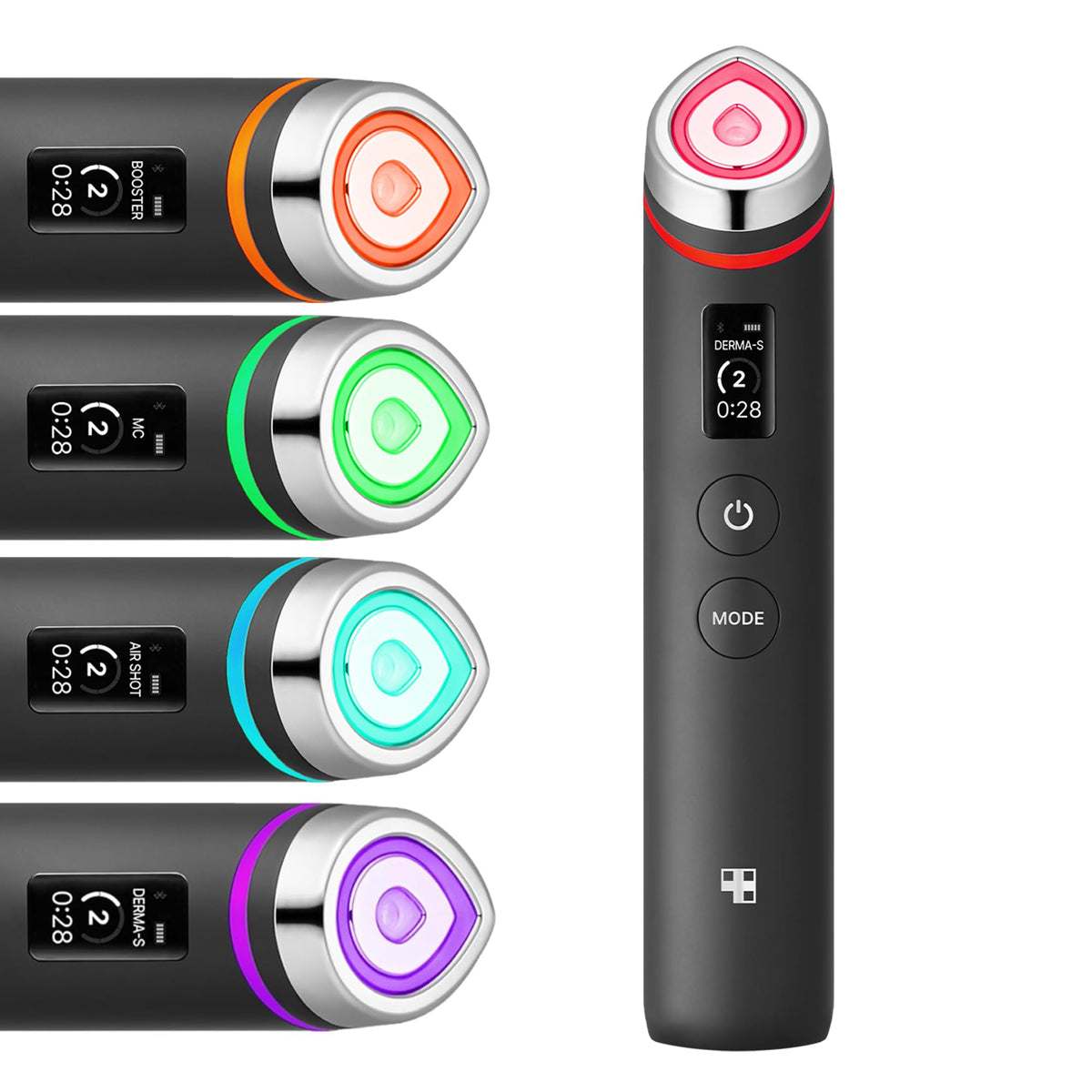 Medicube Booster Pro glass glow wand front view for a radiant skin glow boost.