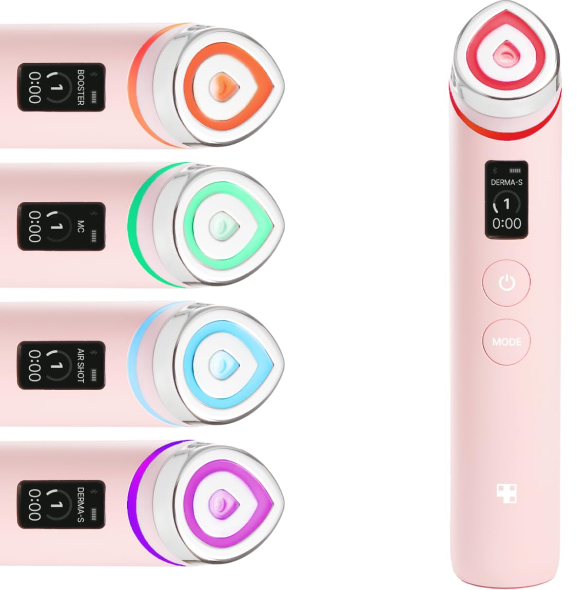 Medicube Booster Pro glass glow wand in action for smoother, radiant skin.