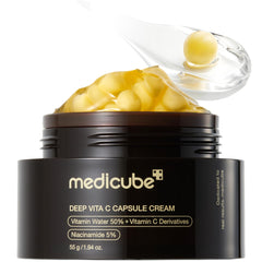 Medicube cápsula vitamina C profunda en envase para luminosidad de la piel