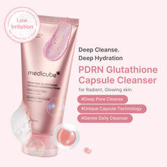 Medicube cápsulas rosadas PDRN encapsuladas aportan luminosidad durante la rutina