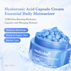 Medicube Capsule Cream with ceramides supports the barrier and locks in moisture.