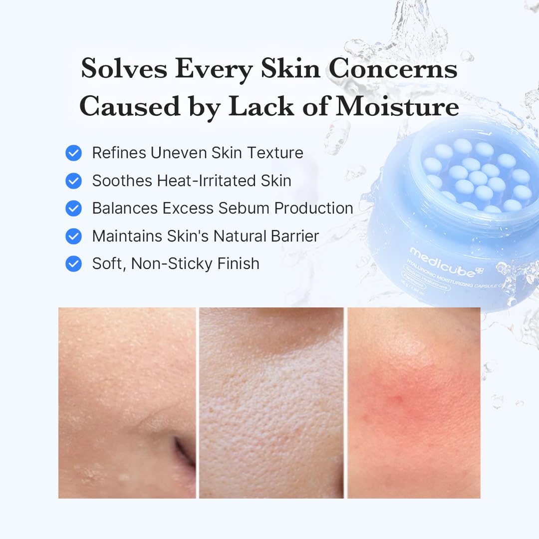 Medicube Capsule Cream panthenol-enriched formula gently conditions the skin.
