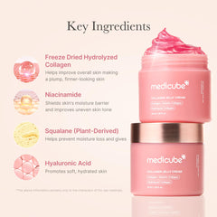 Efecto brillo 24h de Medicube Collagen Jelly Cream.