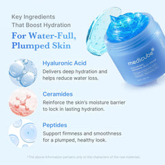 Medicube crema aplicación facial muestra absorción rápida.