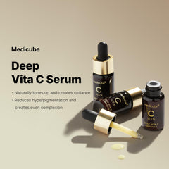 Medicube Deep Vita C Serum 2.0 - textura ligera para uso diario en la piel